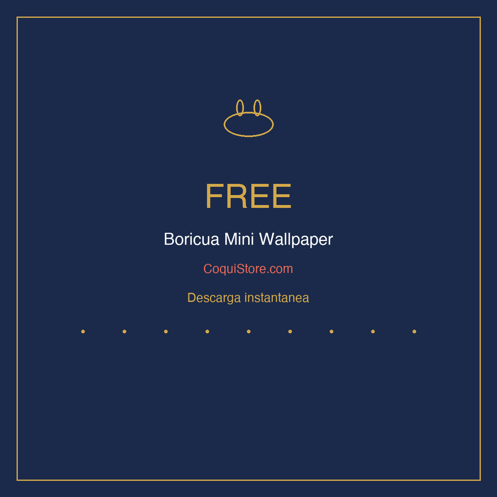 FREE — Boricua Mini Wallpaper