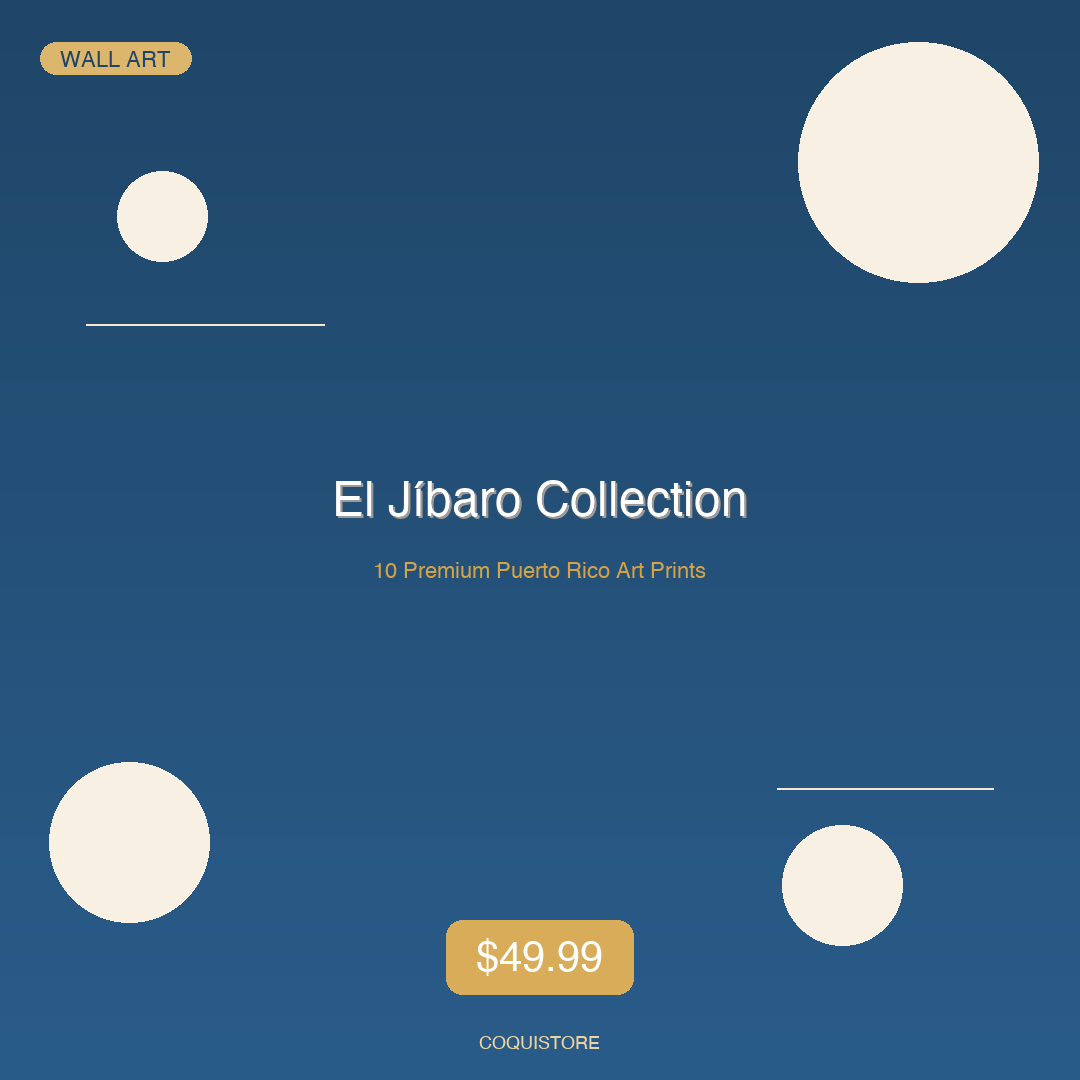 El Jíbaro Collection — 10 Premium Prints + Airbnb License + Bonuses