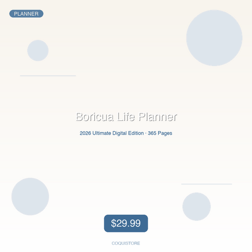 2026 Boricua Life Planner — Ultimate Digital Edition