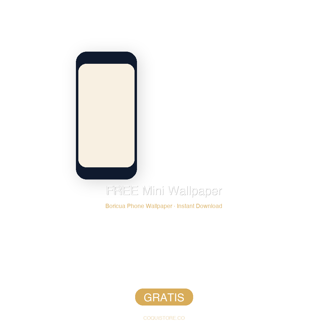 FREE — Boricua Mini Wallpaper