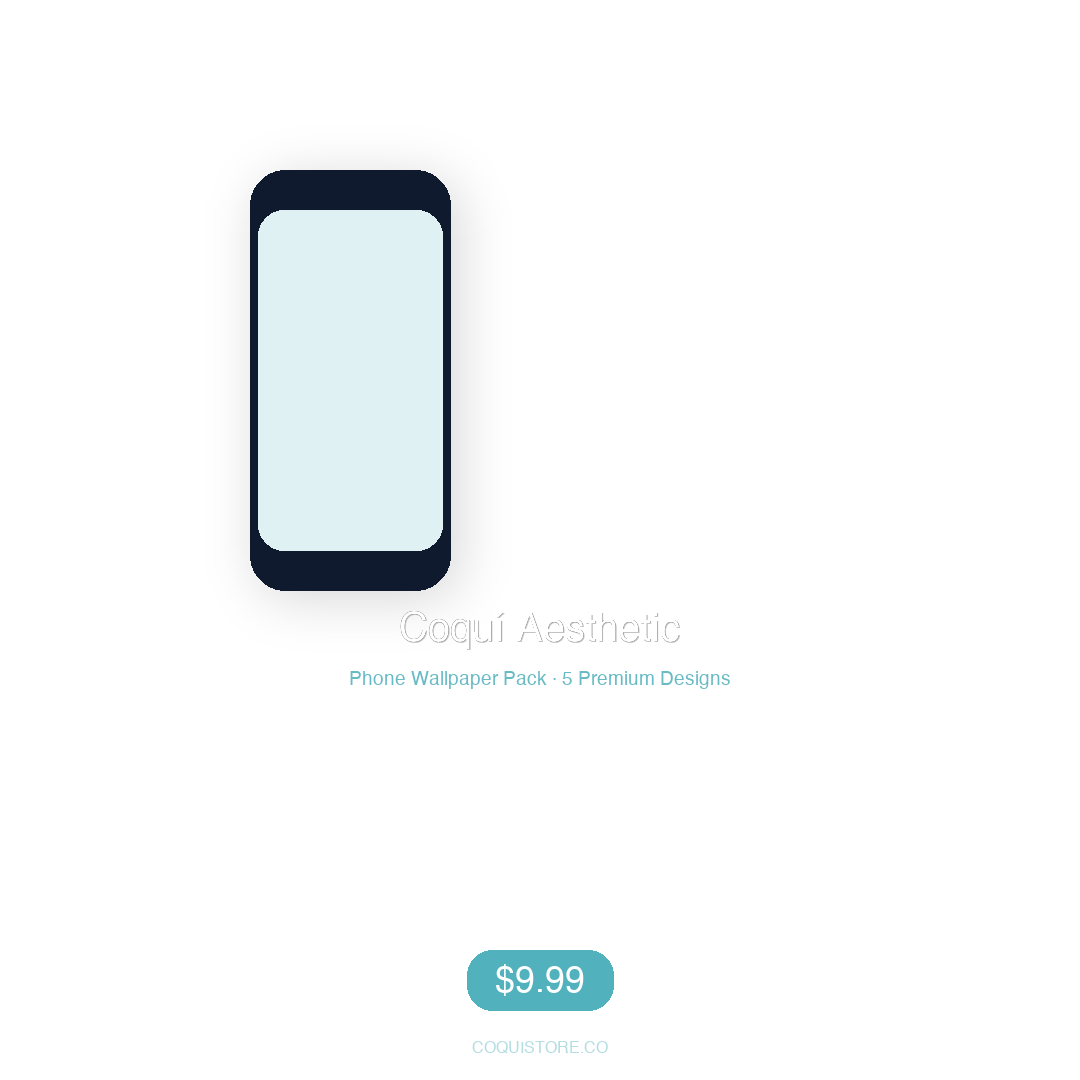 Coquí Aesthetic — 8 Phone & Desktop Wallpapers Pack