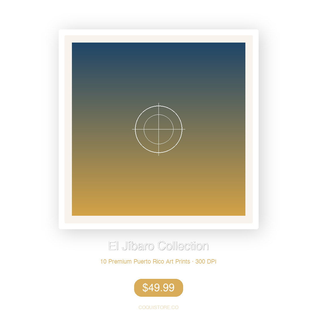El Jíbaro Collection — 10 Premium Prints + Airbnb License + Bonuses