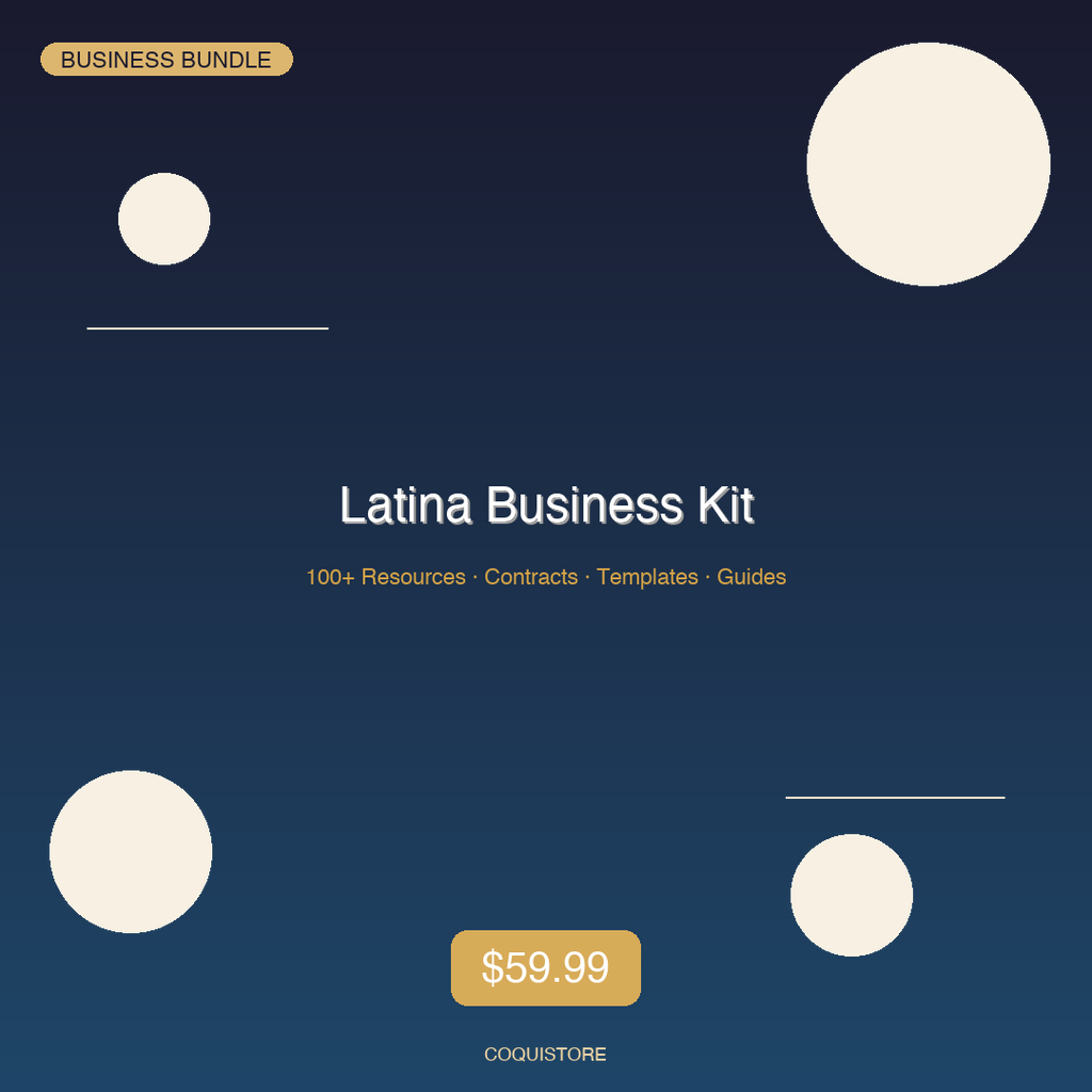 Latina Business Starter Kit — 100+ Resources + 30-Day Content Plan