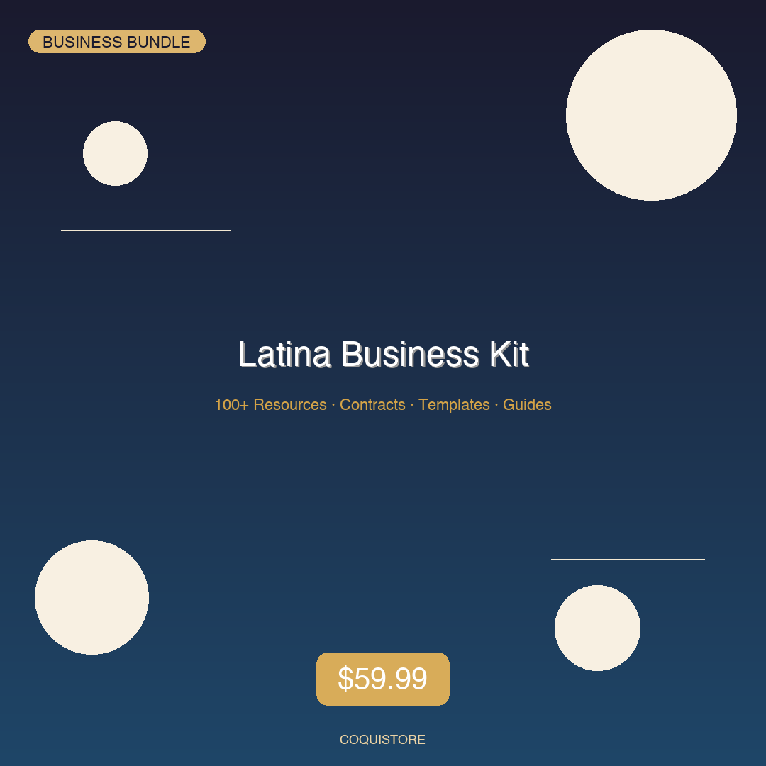 Latina Business Starter Kit — 100+ Resources + 30-Day Content Plan